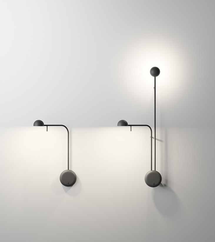Pin wall sconces by Vibia